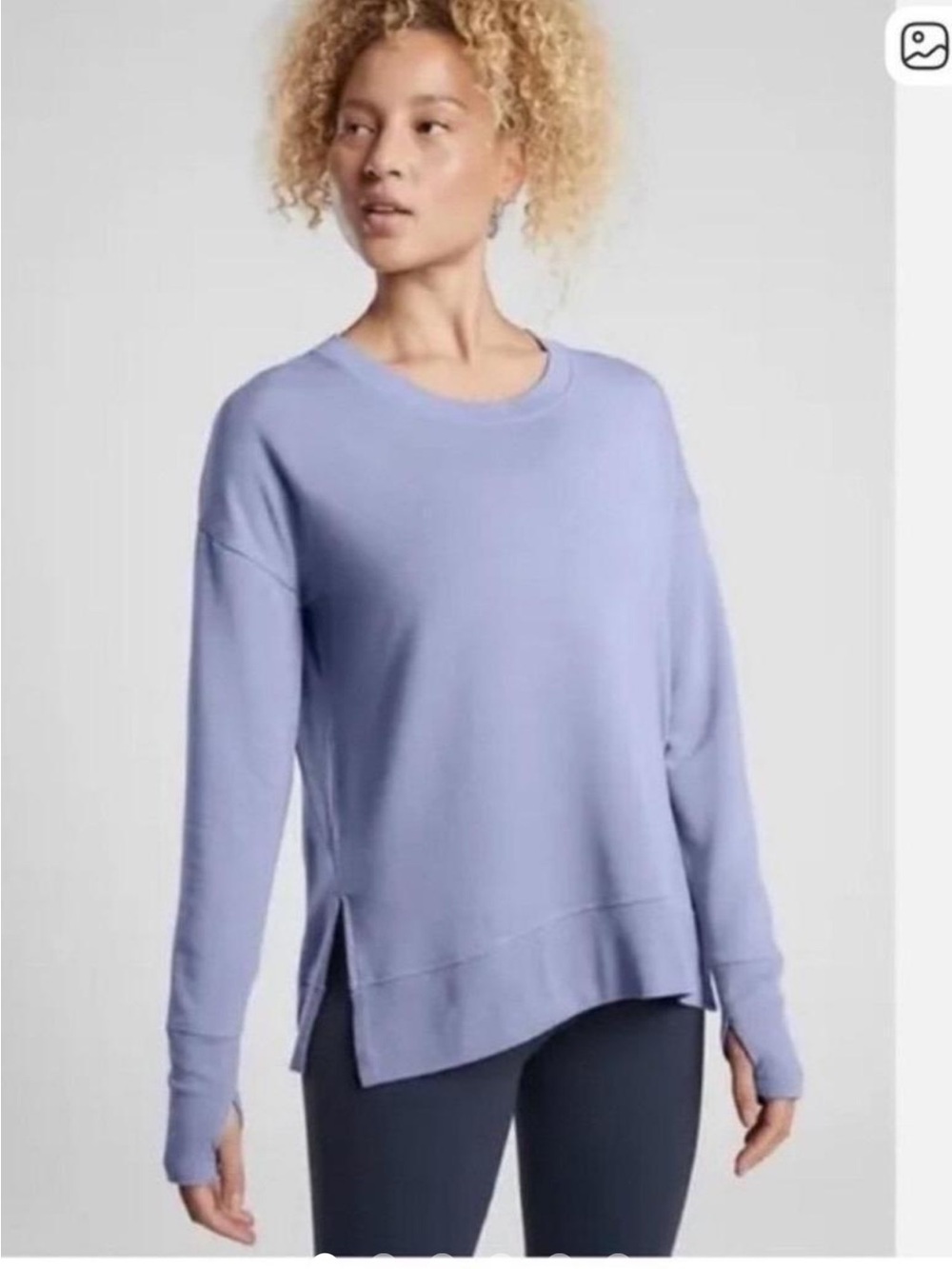 NWT Athleta Coaster Luxe Sweatshirt Lilac size S and M available
